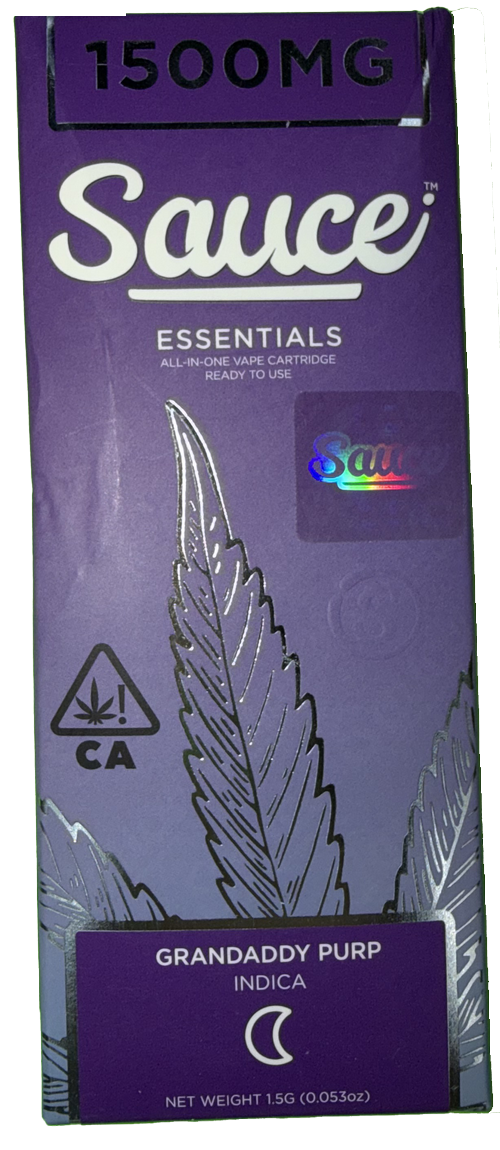 Sauce Essentials Grandaddy Purp Cartridge