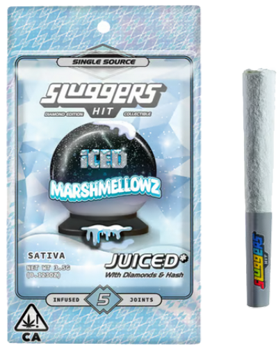 Sluggers Hit Iced Marshmellowz Juiced Sativa Pre-Rolls