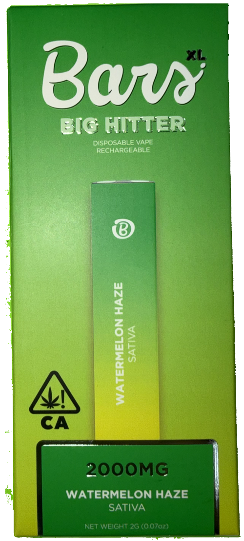 Bars XL Watermelon Haze Vape Cartridge