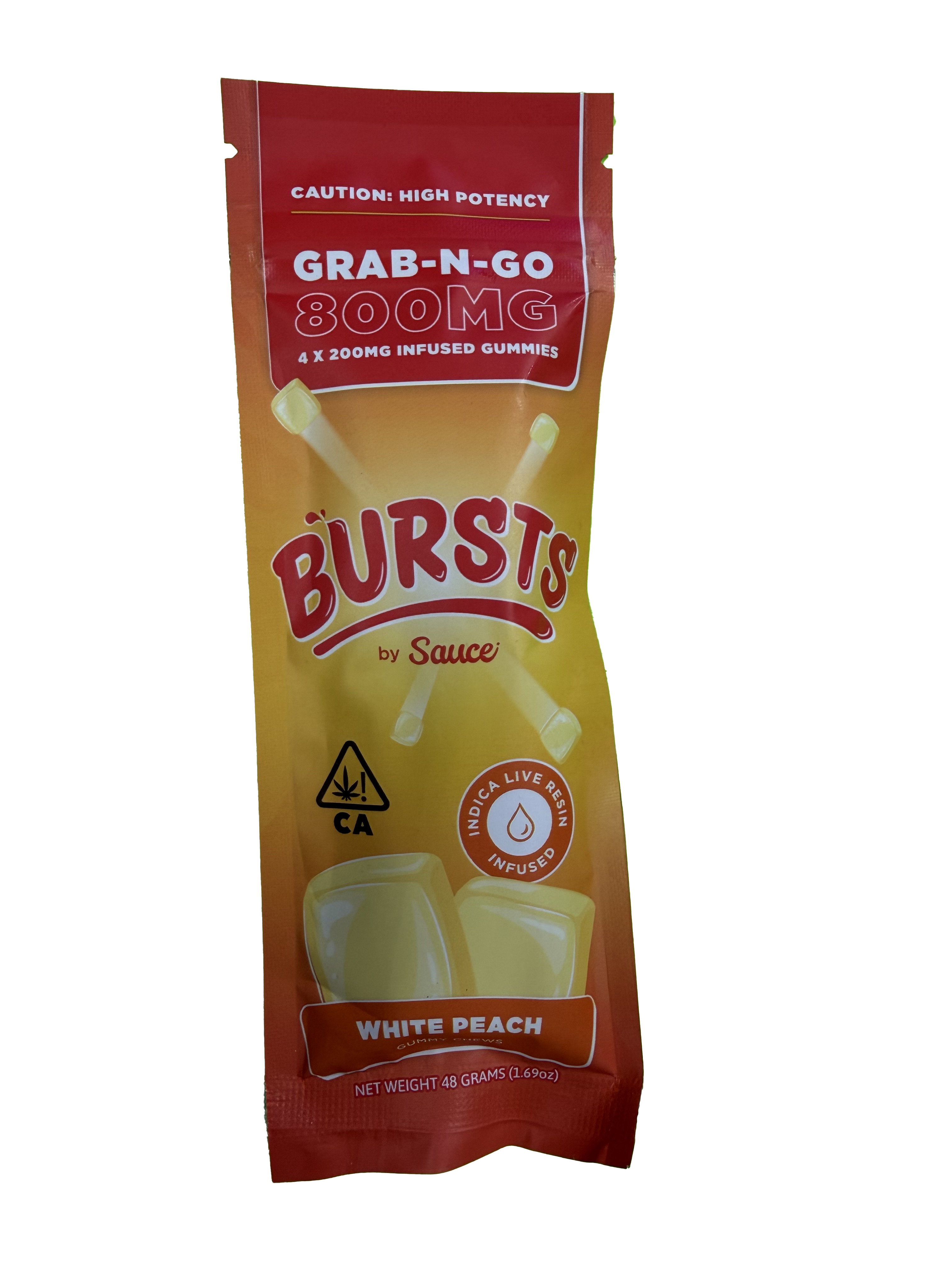 BURSTS White Peach Gummy Chews