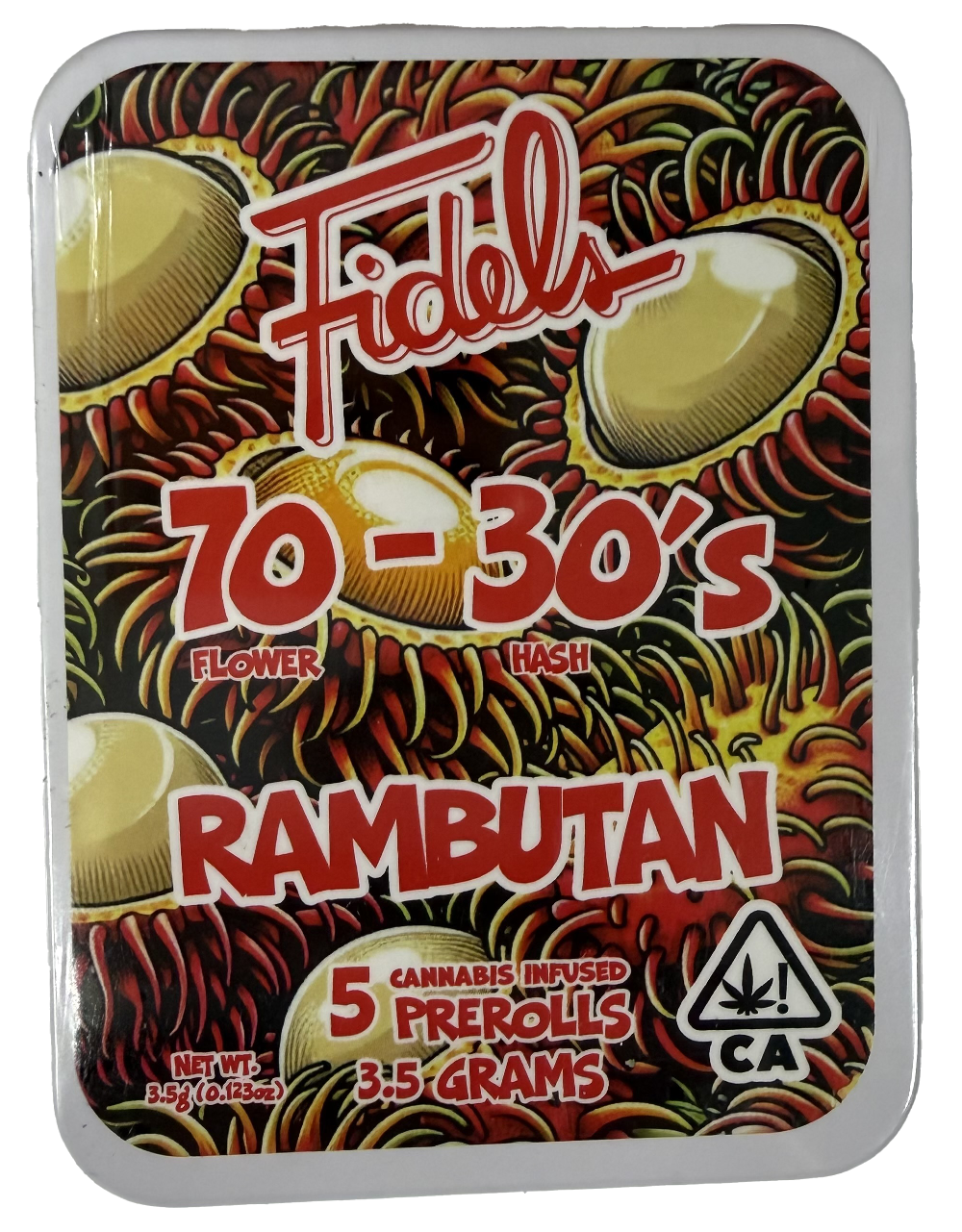 Fidel's 70-30's Rambutan Infused Pre-Rolls