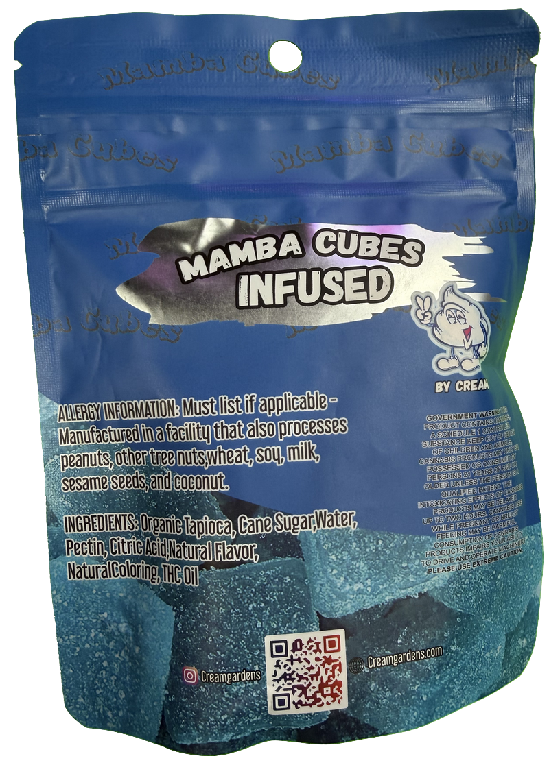 MAMBA Blue Raze Cubes Gummies