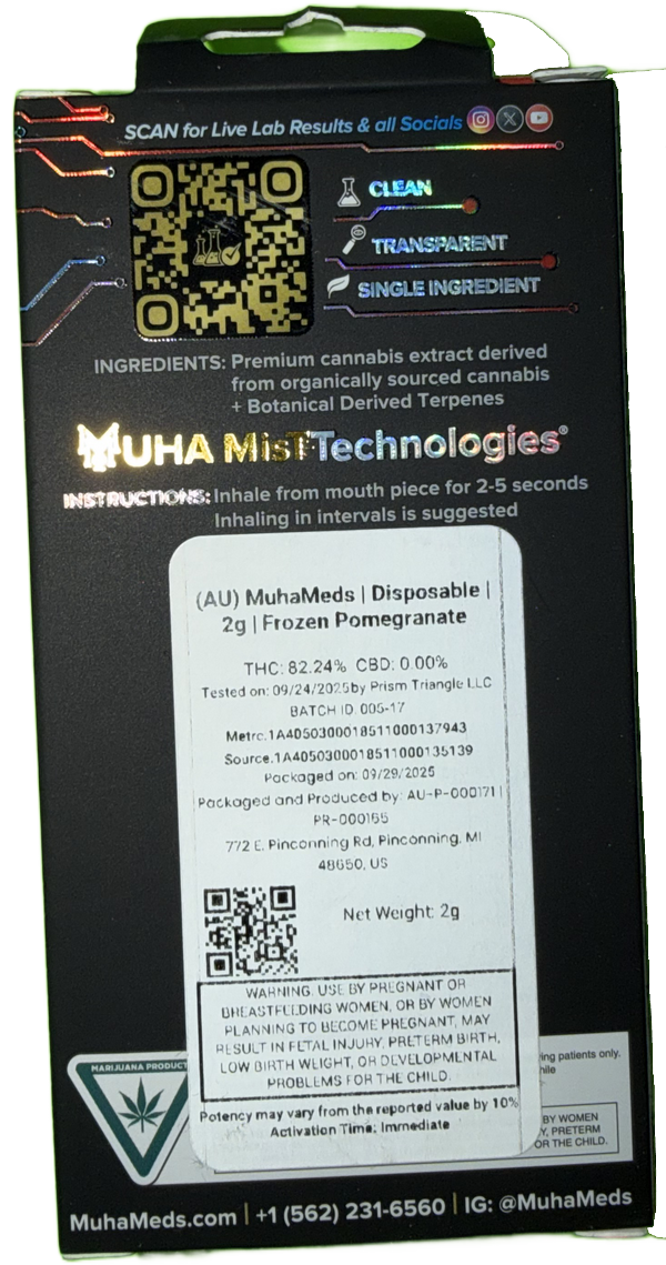 MUHA MEDS All-In-One Frozen Pomegranate