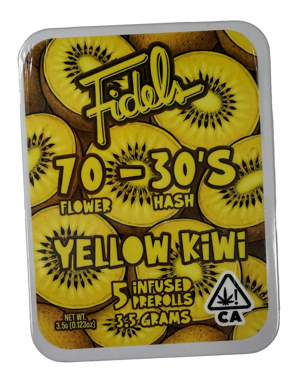 Fidel's 70-30's Yellow Kiwi Infused Pre-Rolls