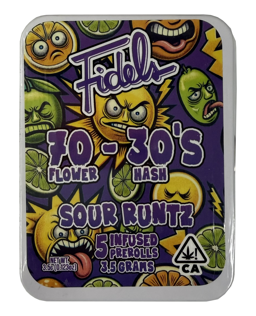 Fidel's 70-30's Sour Runtz Infused Pre-Rolls