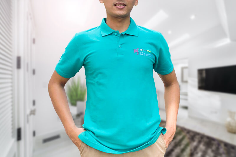 Kaos Polo Biru Tosca