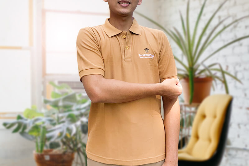 Kaos Polo Pria Coklat