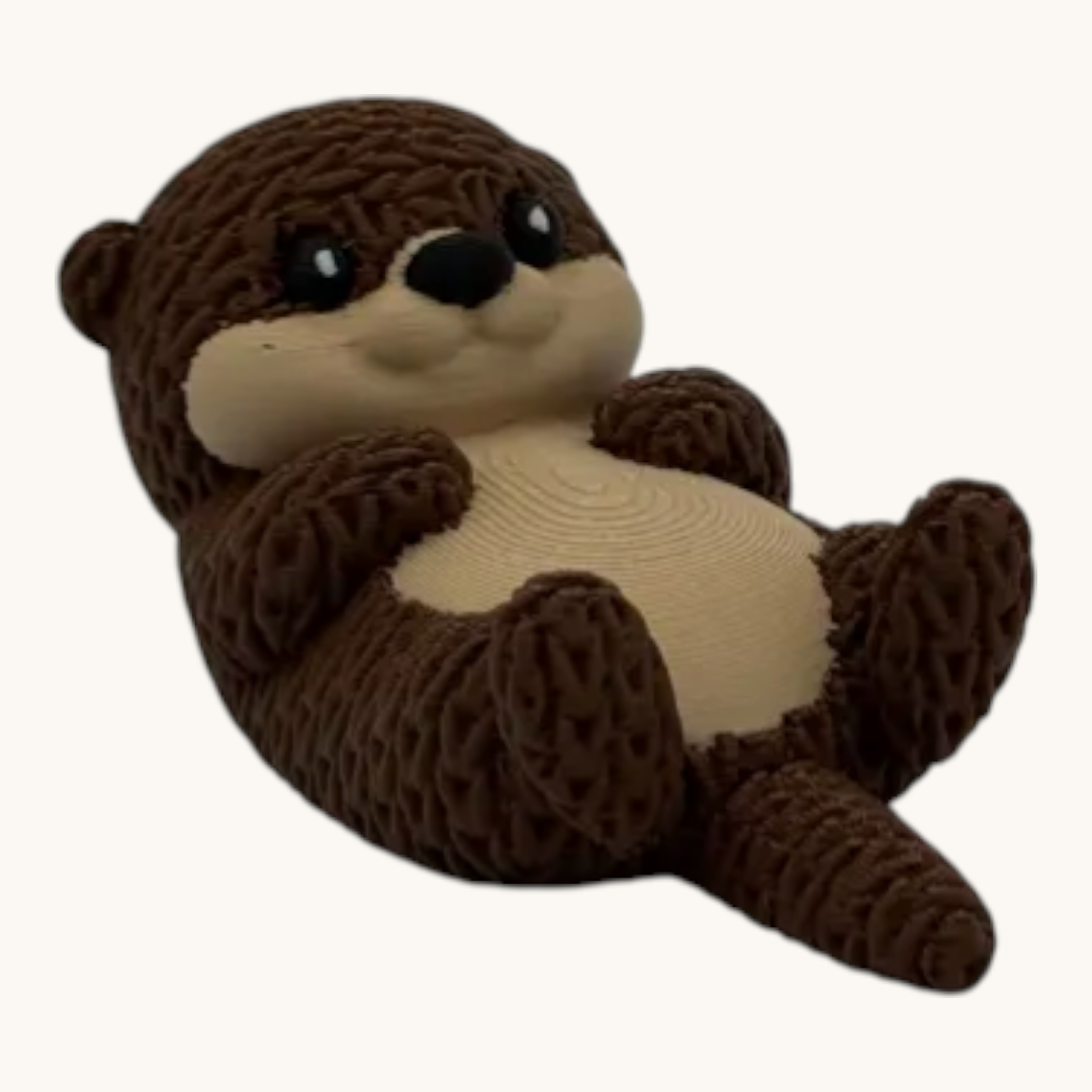 Nutria decorativa con corazón