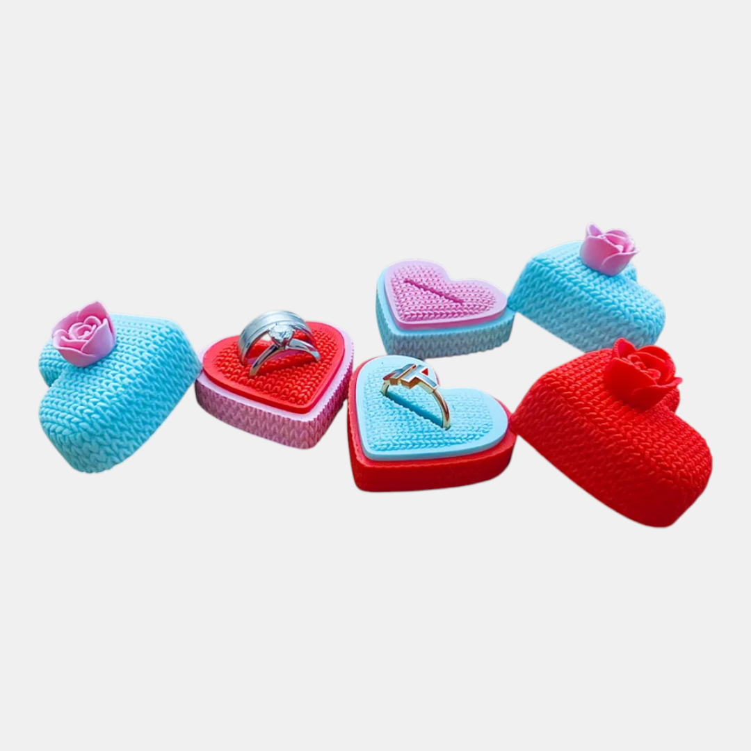 Cajita para anillo corazon