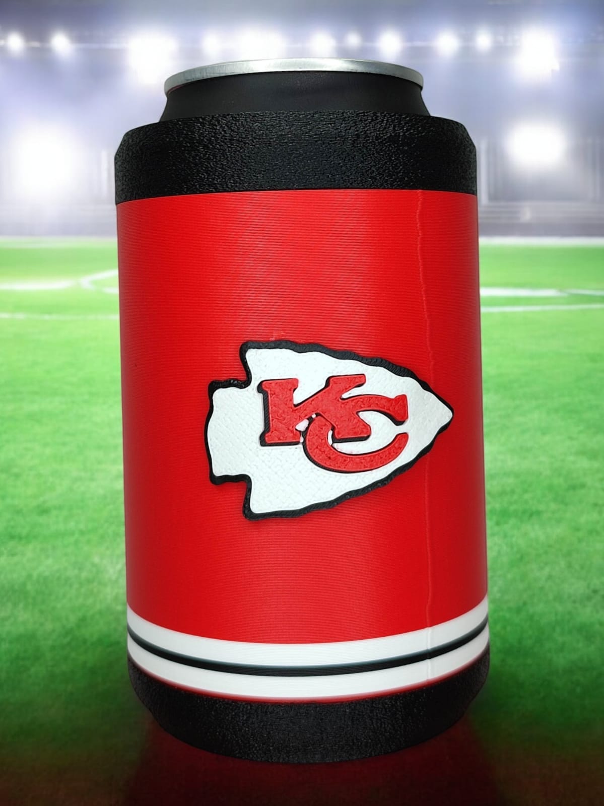 Case contenedor para lata de aluminio de 12 oz Logo kansas city chiefs