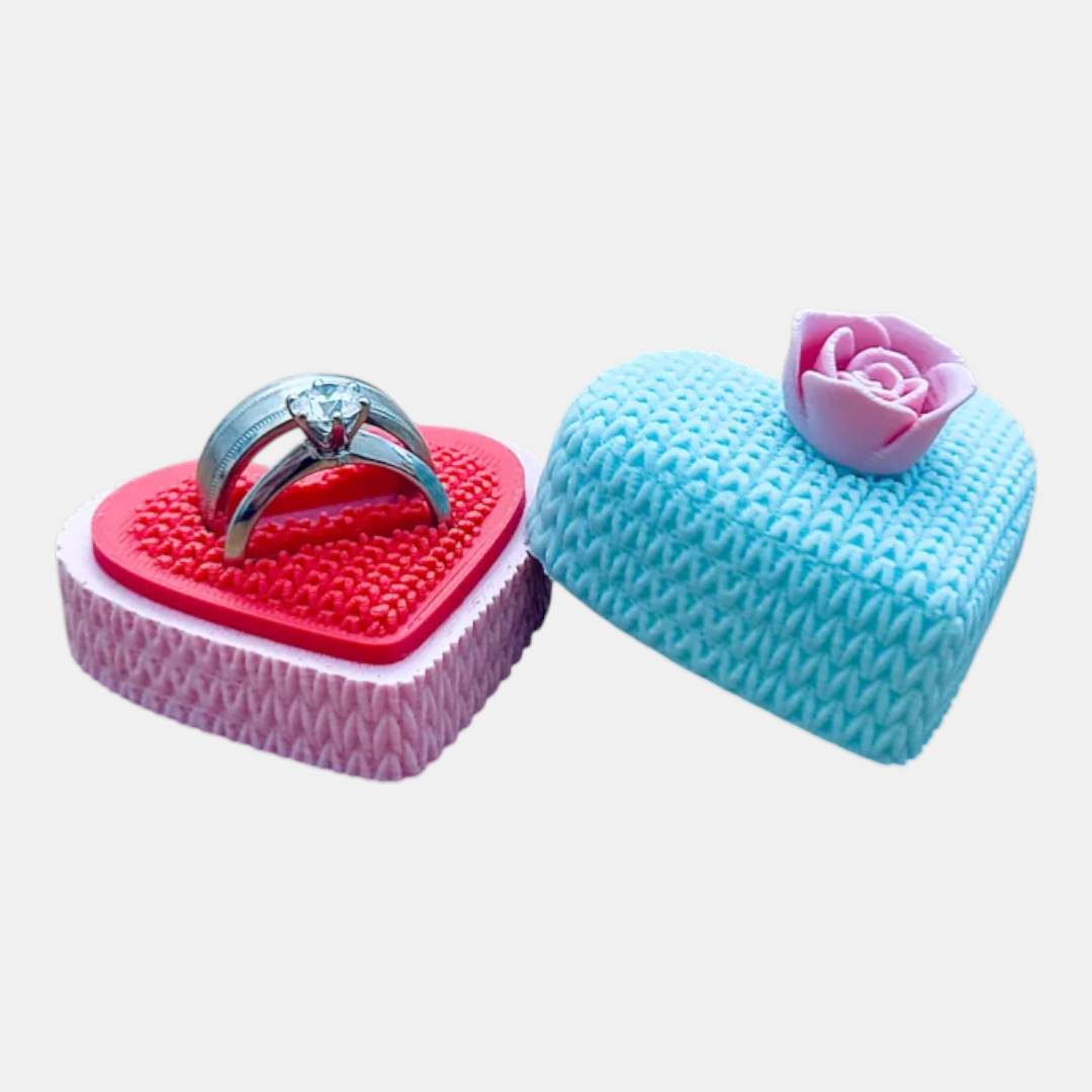 Cajita para anillo corazon