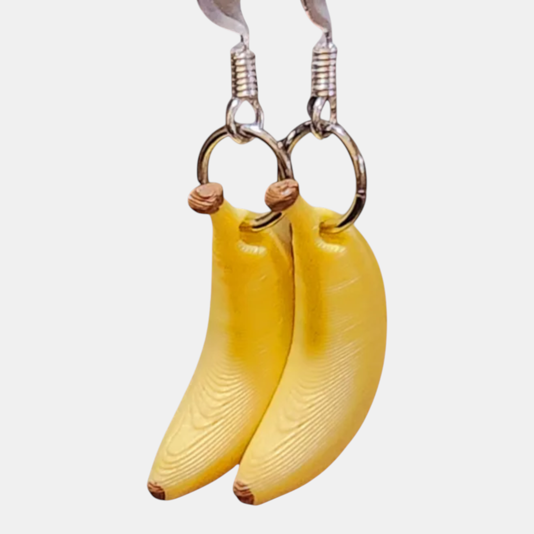 Aretes plátano