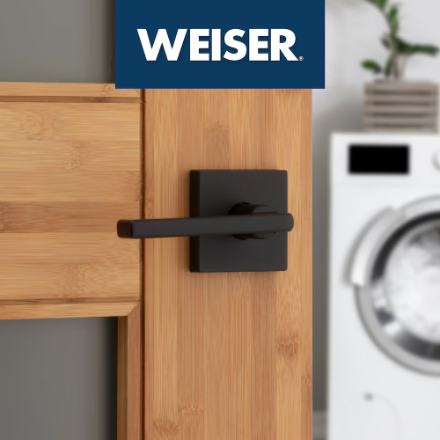 Weiser Halifax Matte Black Pantry/Closet Non-Turning Dummy Door Handle