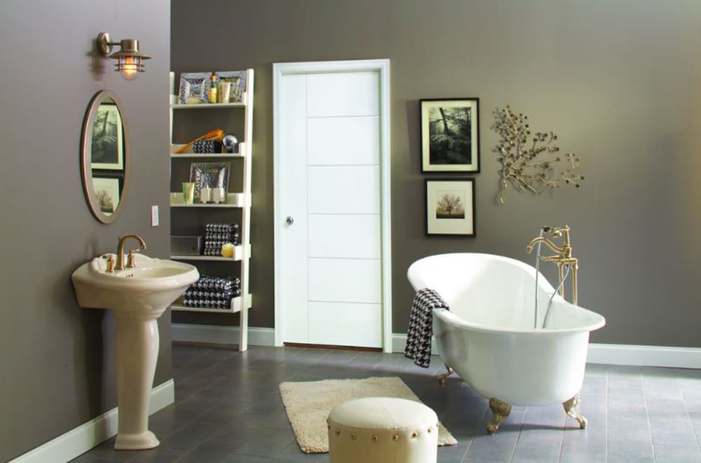 Berkley Prehung Door – 2×4 Jamb,  Flush Hollow Core