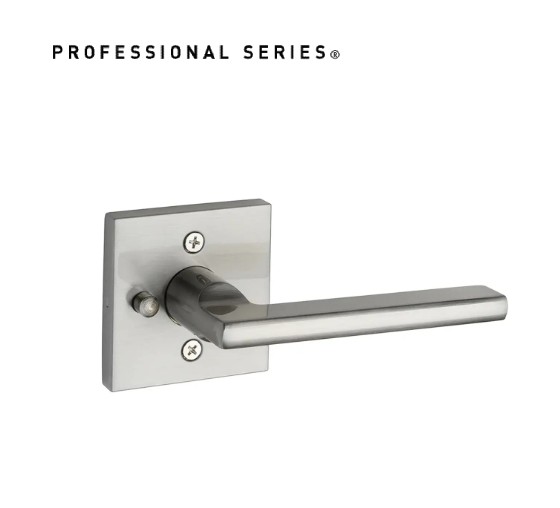 Taymor Pace Line Lever Square Rose Privacy Satin Nickel