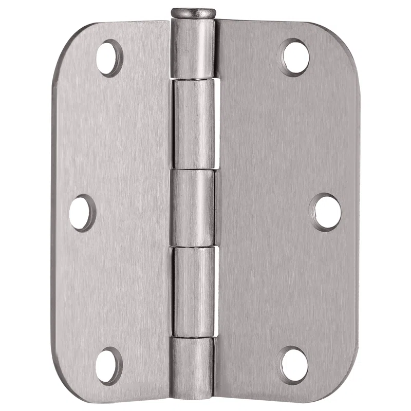 Taymor 3.5 x 3.5, 1/4" Radius Hinge (Satin Chrome)