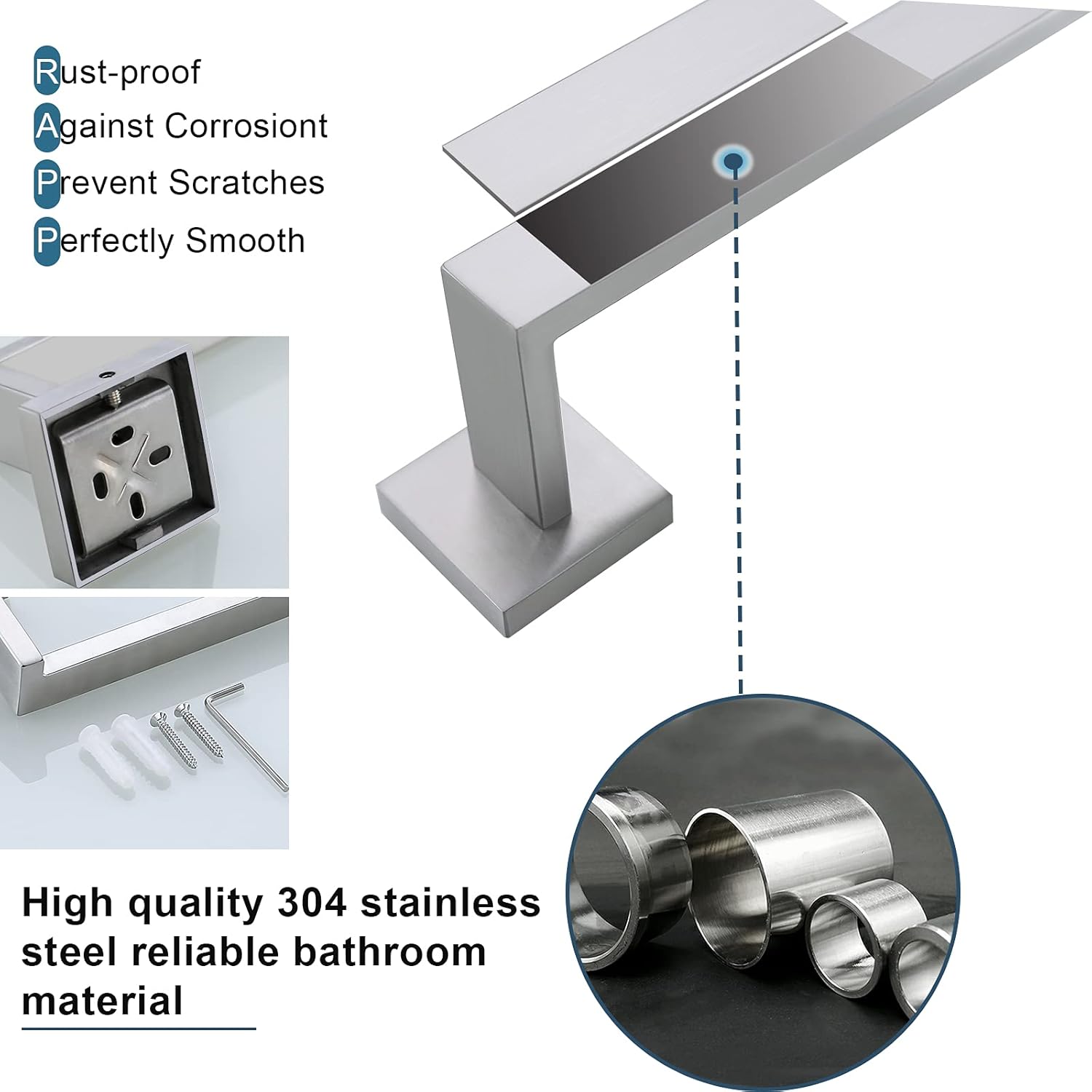 4-Piece Bath Accessory Set in Brushed Nickel