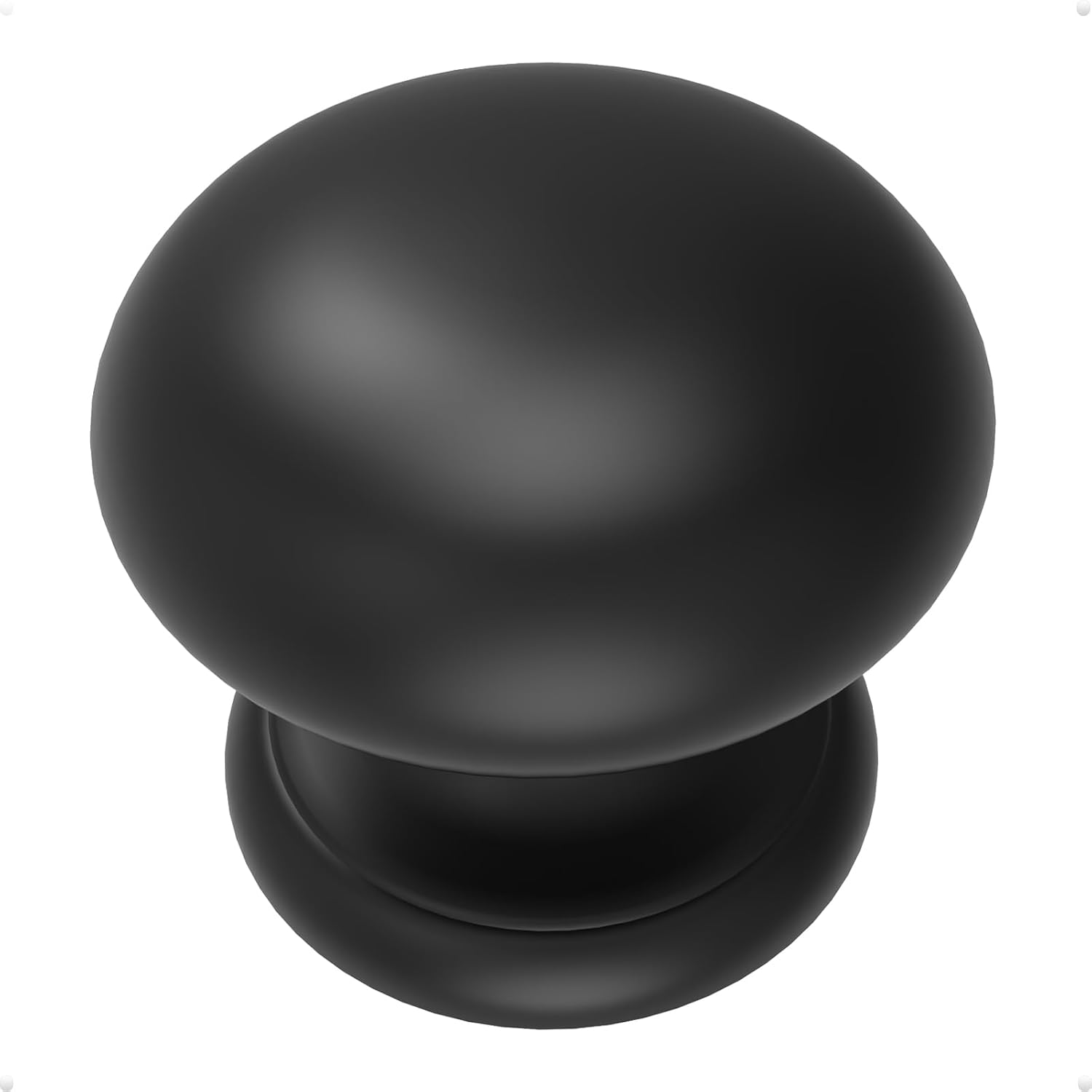 Bi-Fold Door Knob 1-1/4" Black