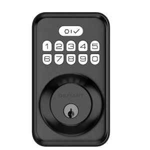 Defiant Electronic Keypad Deadbolt (BLACK)
