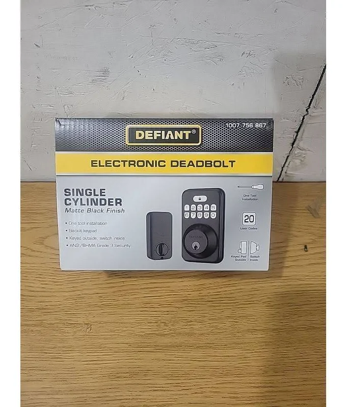 Defiant Electronic Keypad Deadbolt (BLACK)