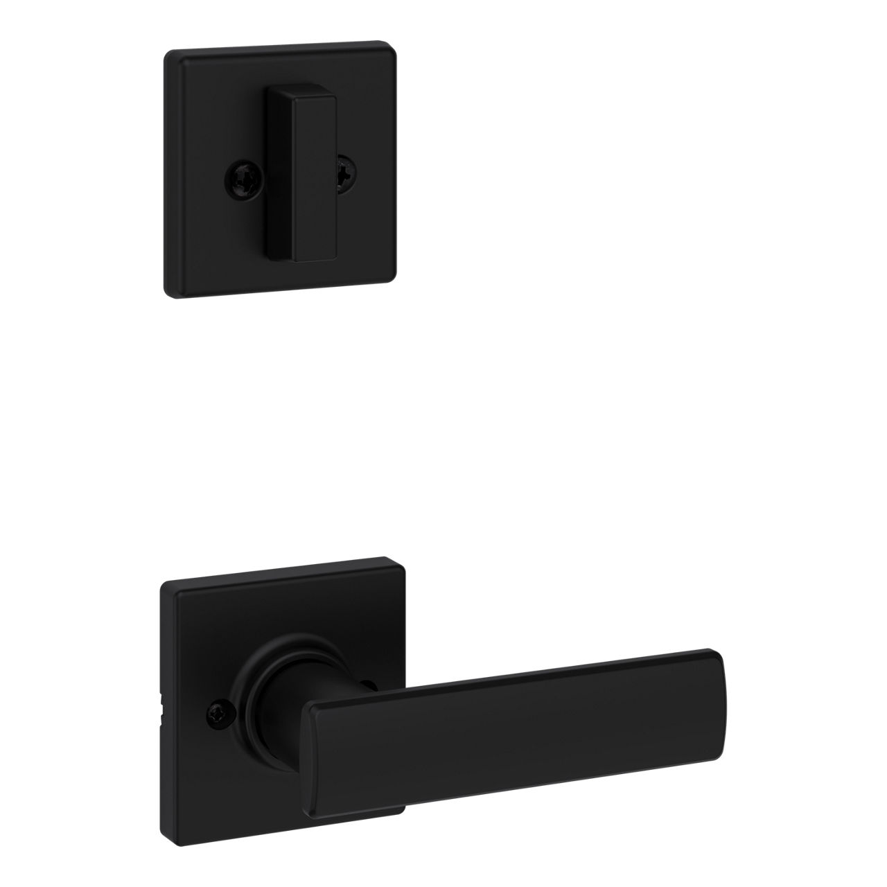 Tavaris Handleset with Breton Lever - SmartKey  BLACK