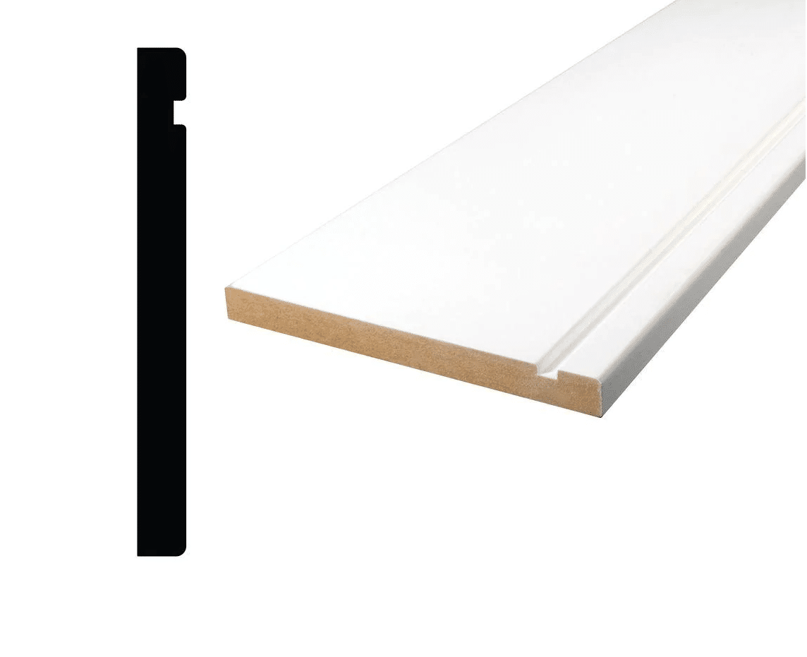 GROVEED 1/2 x 5" x 12ft MDF  Baseboard