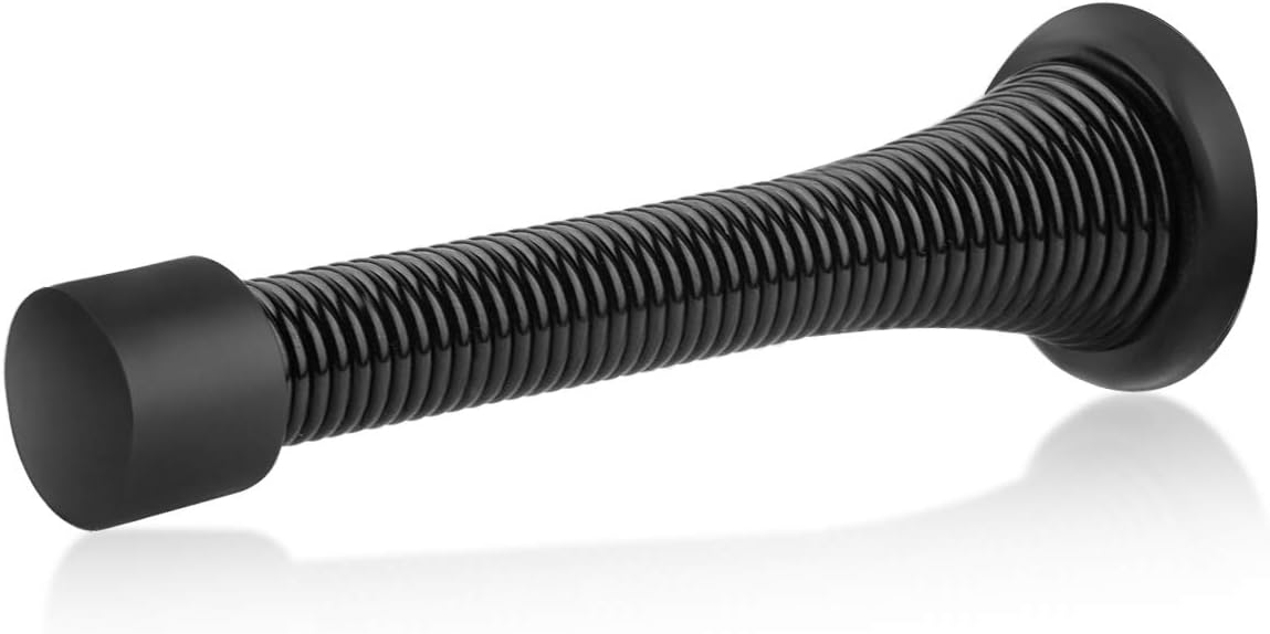 Door Spring Flexible Wall Mounted Black 3Inch