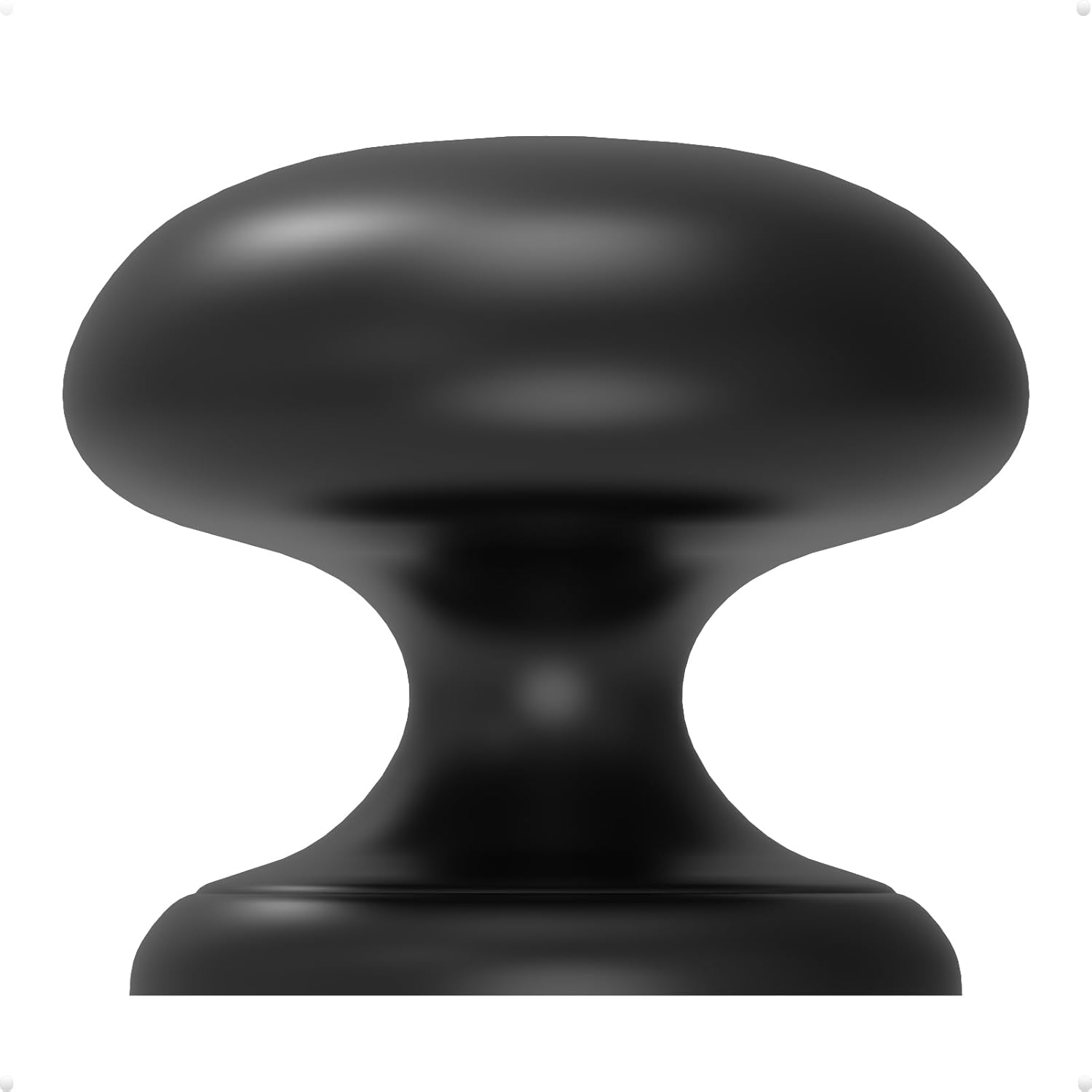Bi-Fold Door Knob 1-1/4" Black