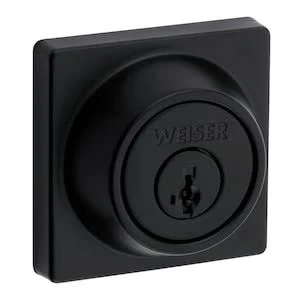 Weiser Square Deadbolt - SmartKey (Black)