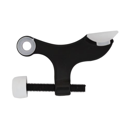 Black Hinge Pin Door Stop Black (1-pack)