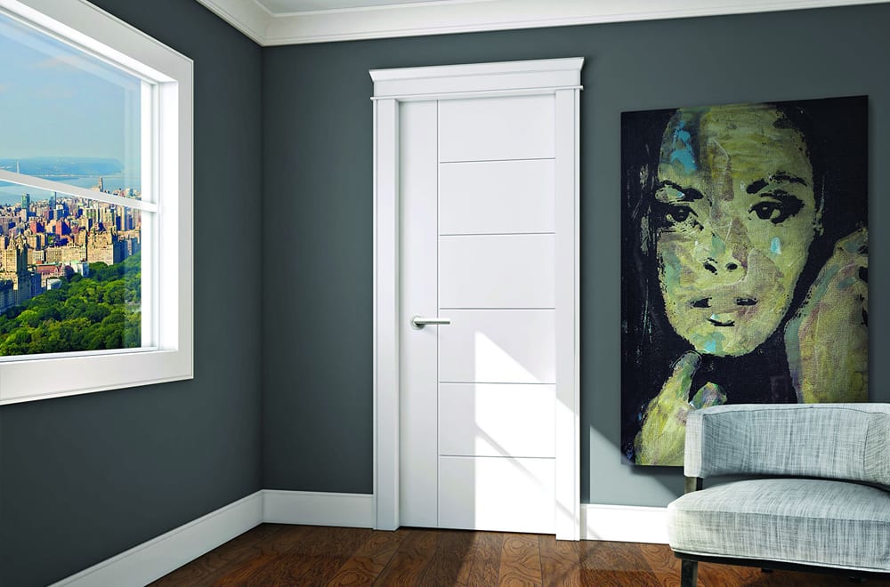 Berkley Prehung Door – 2×4 Jamb,  Flush Hollow Core