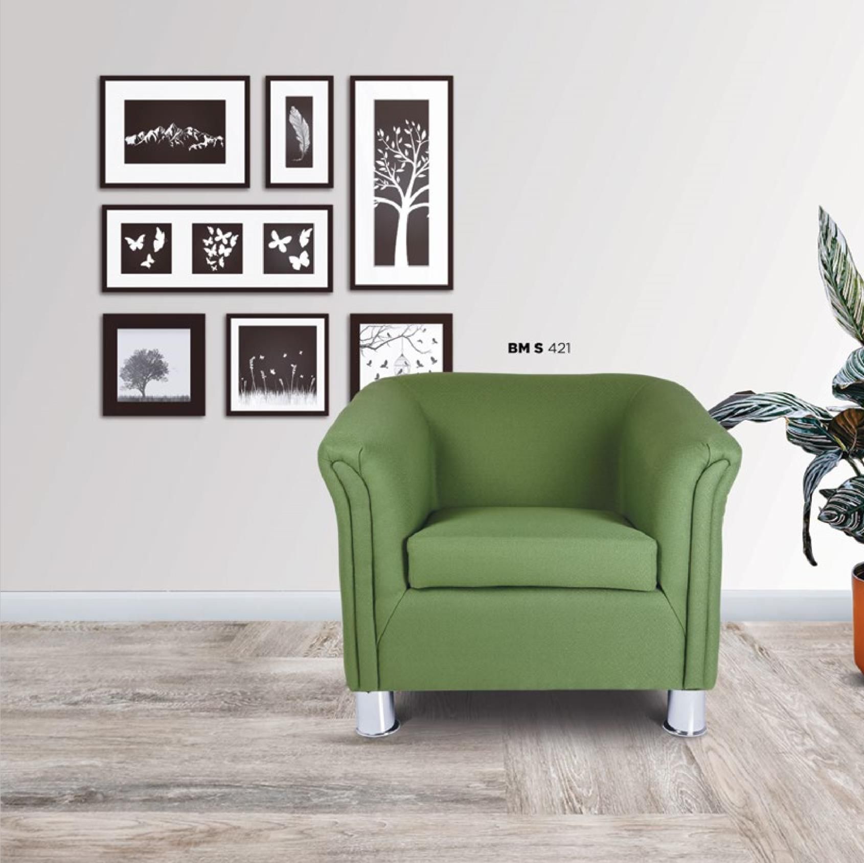 Sillón verde moderno