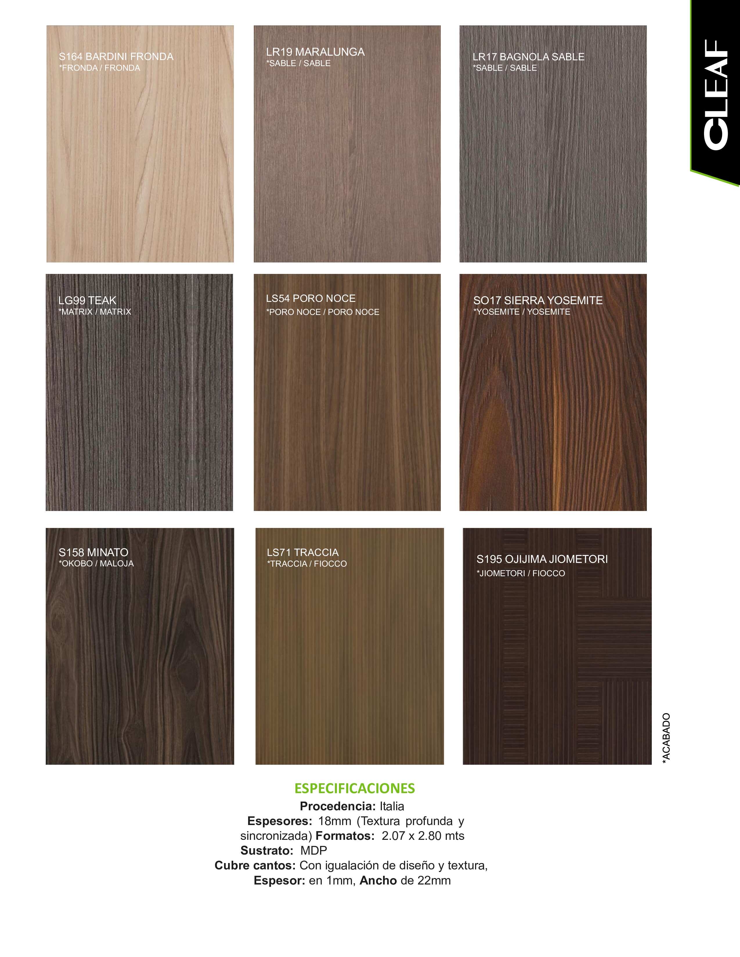 Laminados Decorativos Cleaf