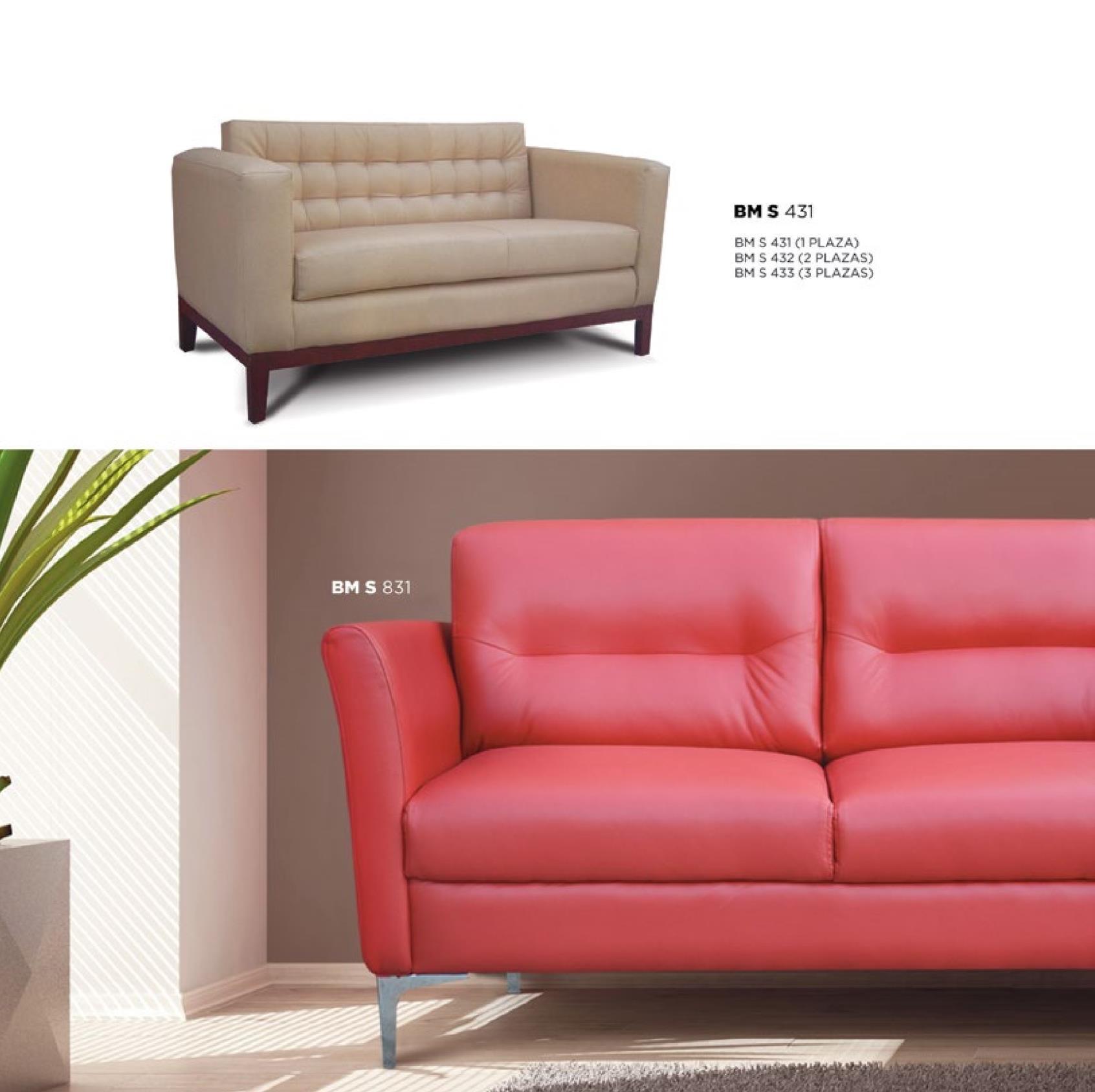 Sofá moderno de vinipiel