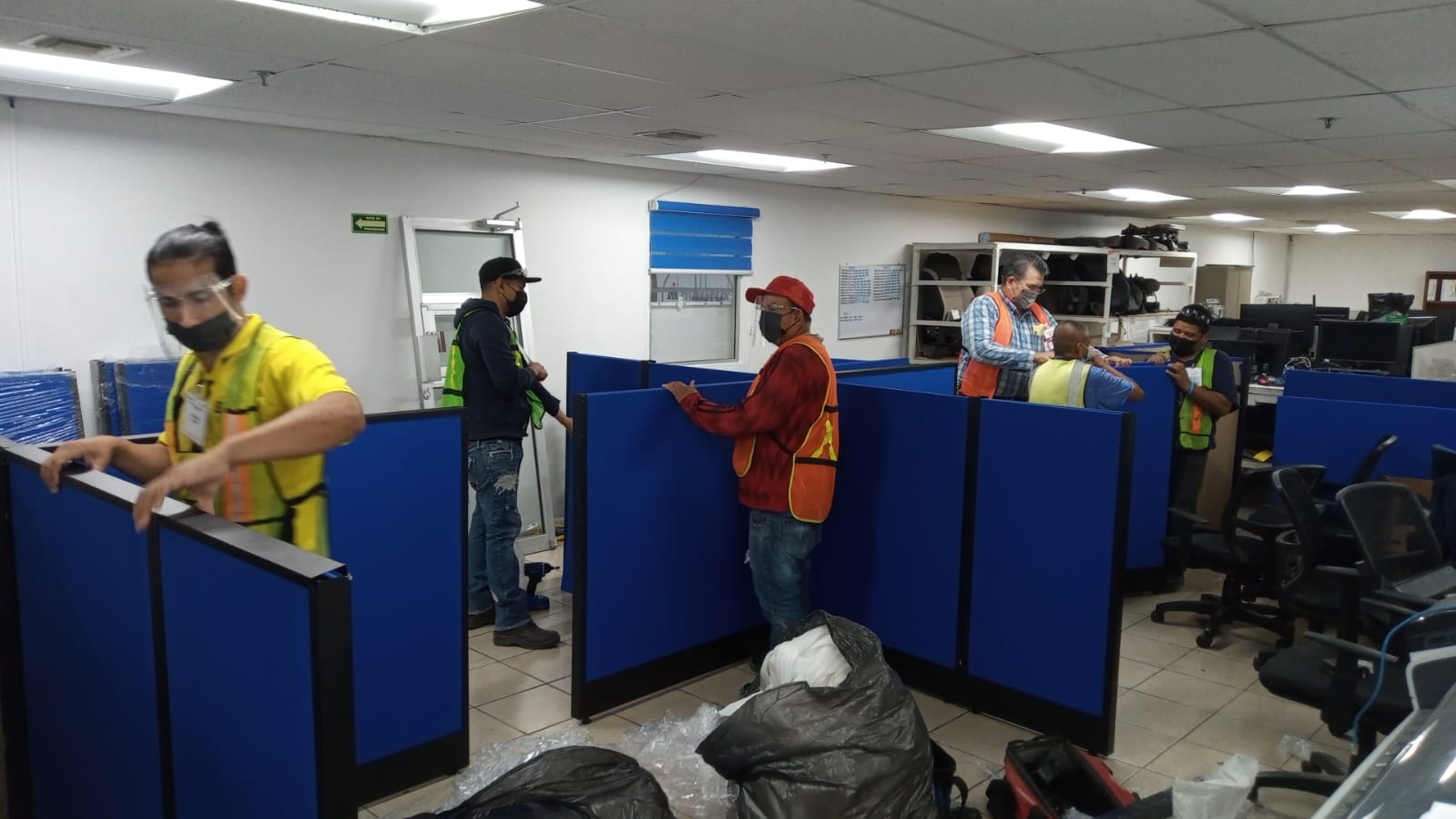 Paneles divisores de oficina