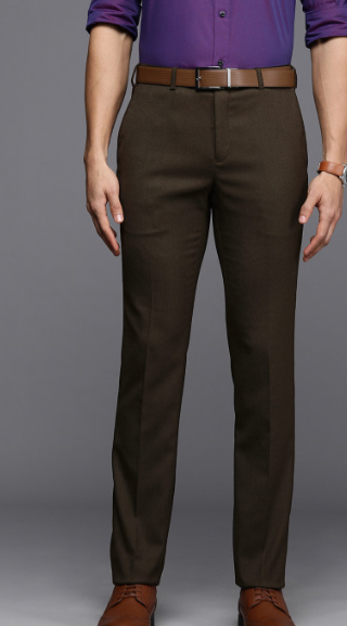 Men's Formal Brown Trousers