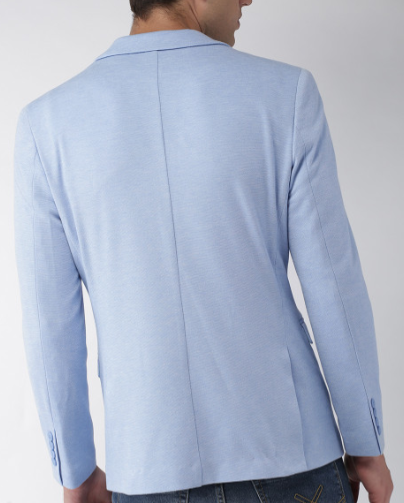 Light Blue Casual Blazer