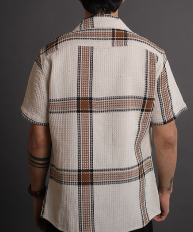 Casual Plaid Short Sleeve Shirt