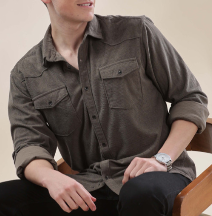 Men's Casual Corduroy Shirt