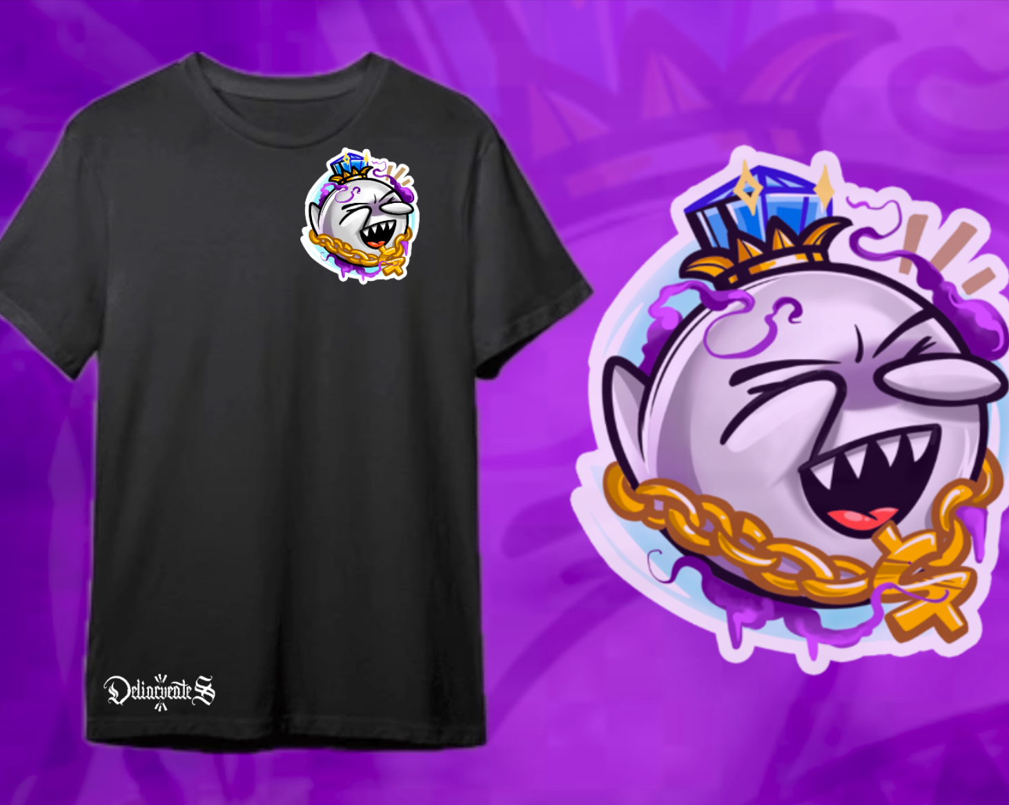 Camiseta negra King Boo “No Veo”