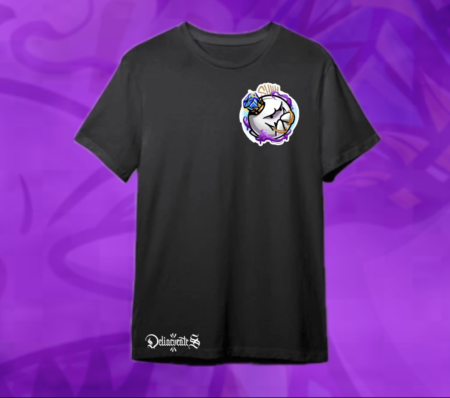 Camiseta negra diseño King Boo “No Hablo”