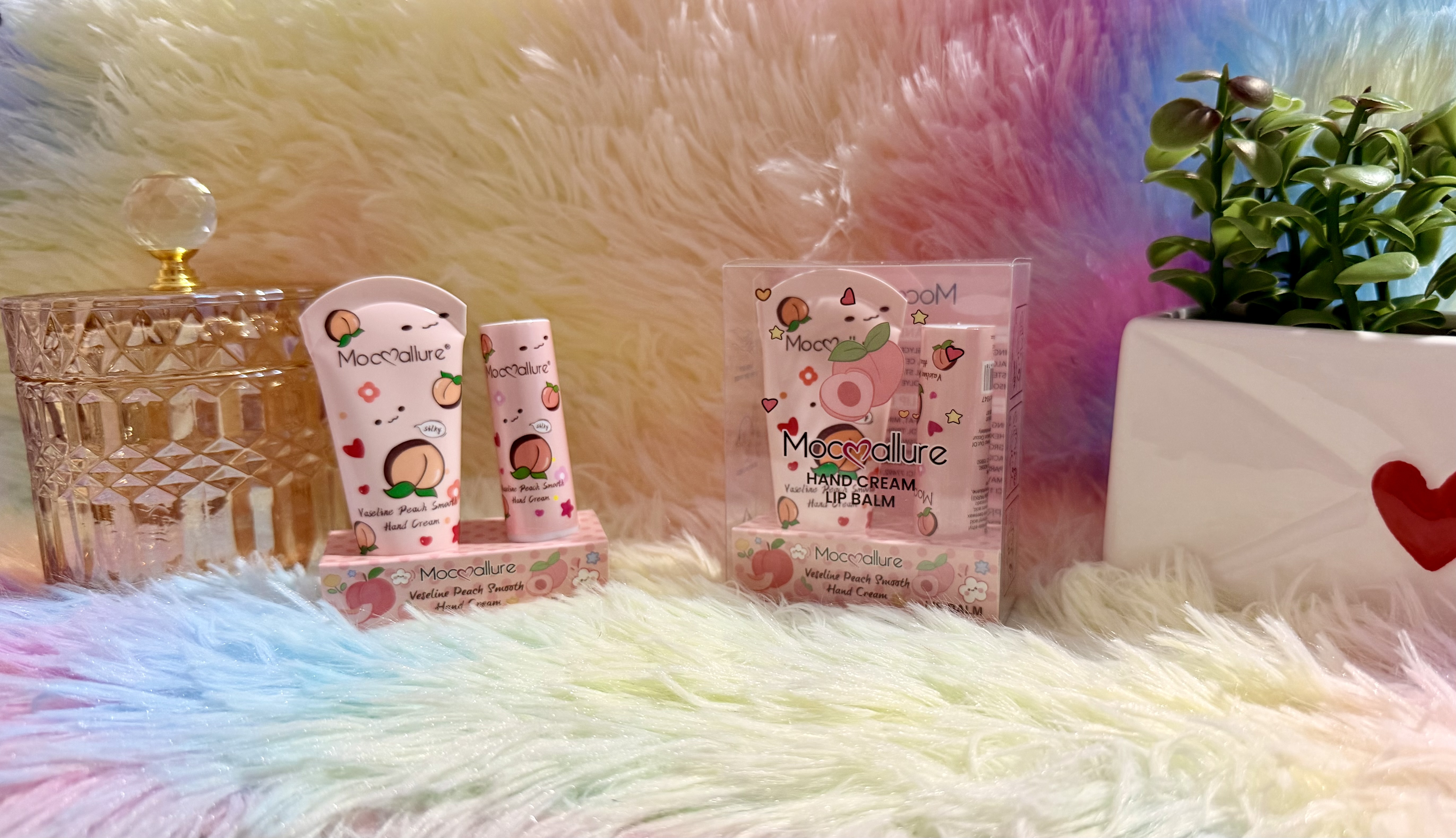 Crema de manos y bálsamo labial Durazno