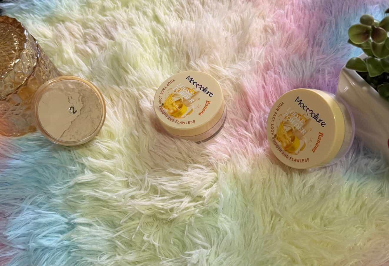 Polvo Banana para sellar maquillaje