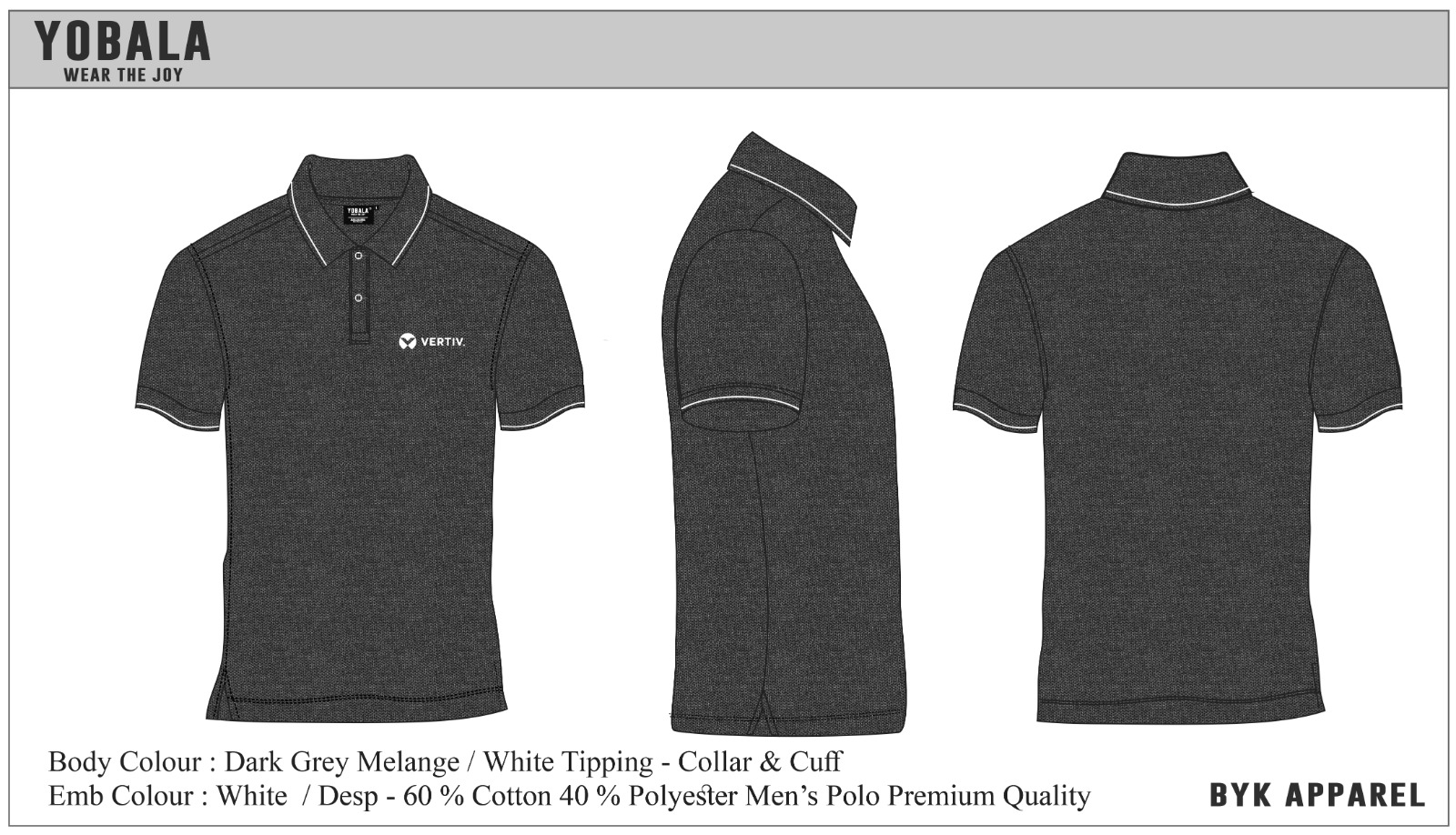 Custom Polo T Shirt Premium Cotton Blend (60-40) 