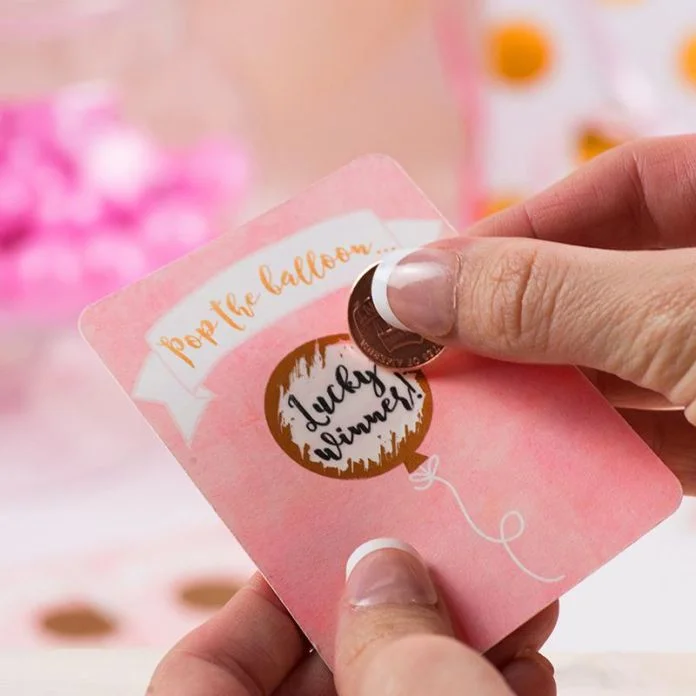 Gold Scratch Off Sticker Sheets 8.5"x11" (5/pk)