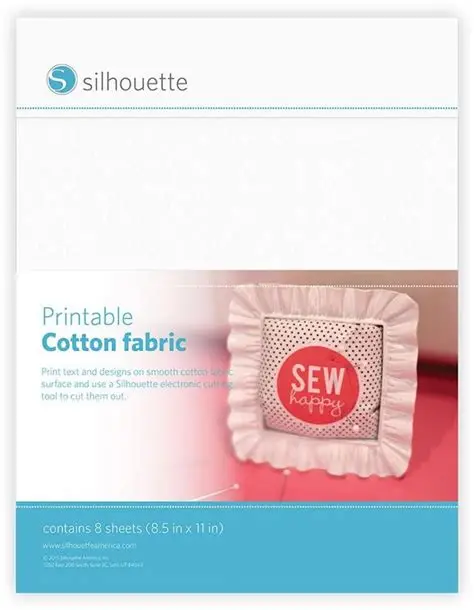 Printable Cotton Fabric Sheets 8.5"x11" (8/pk)
