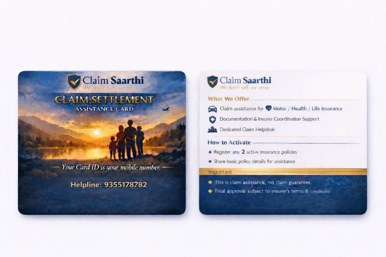 Claim Settlement Assistance Card