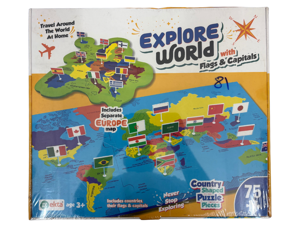 Explore World Flags & Capitals Puzzle