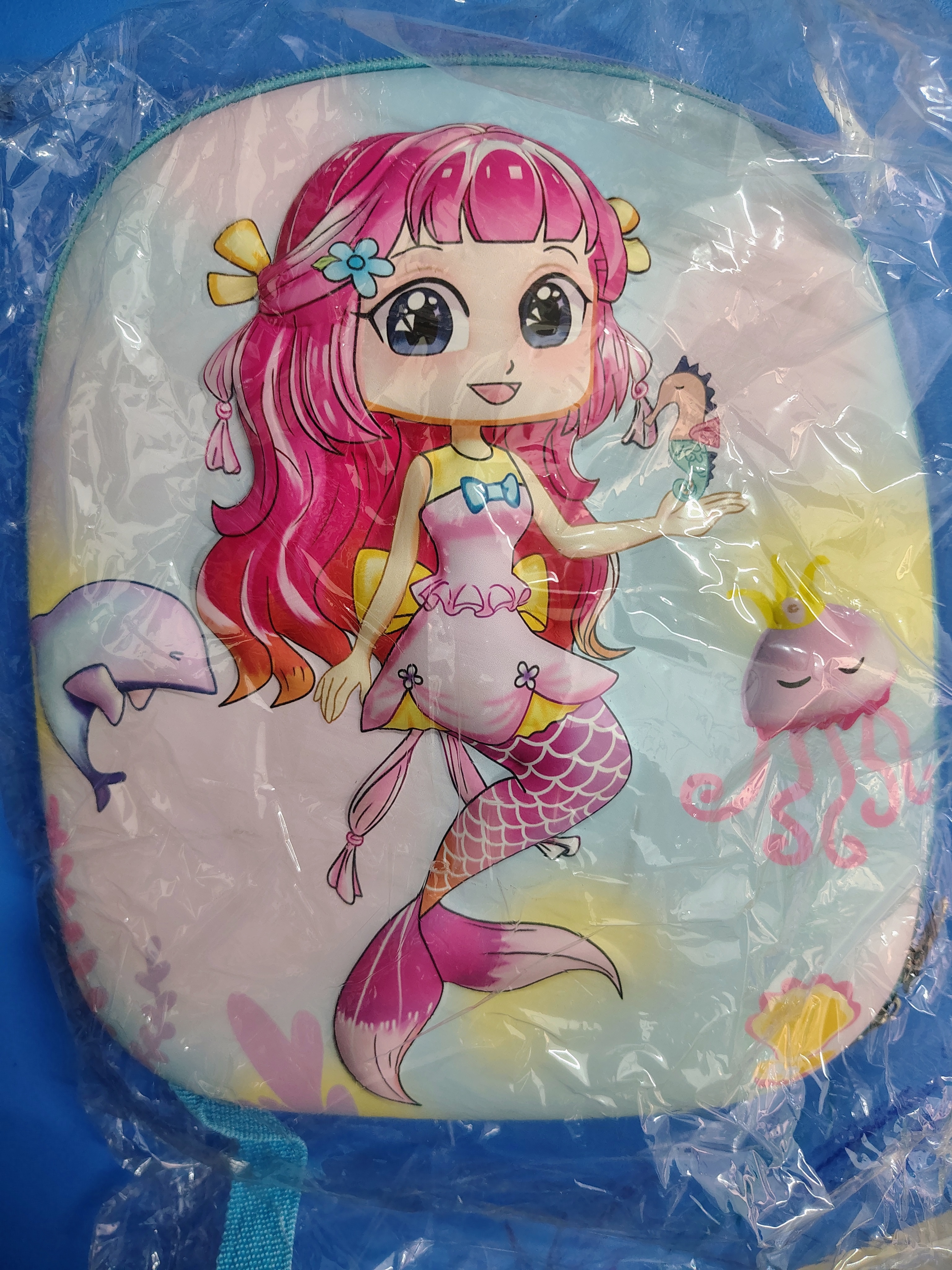 Mermaid Print Kids Backpack