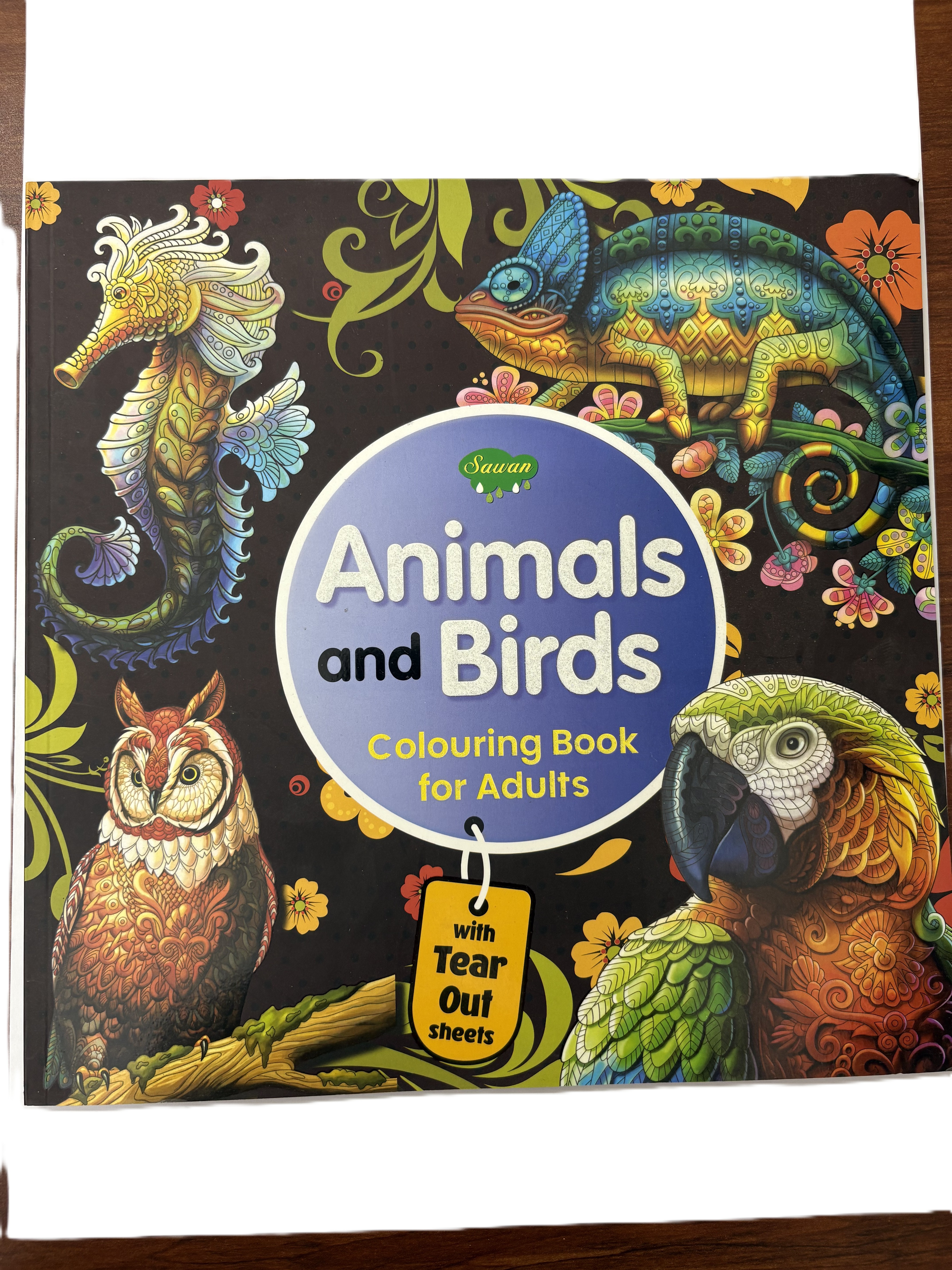 Animals and Birds Colouring Book for Adults